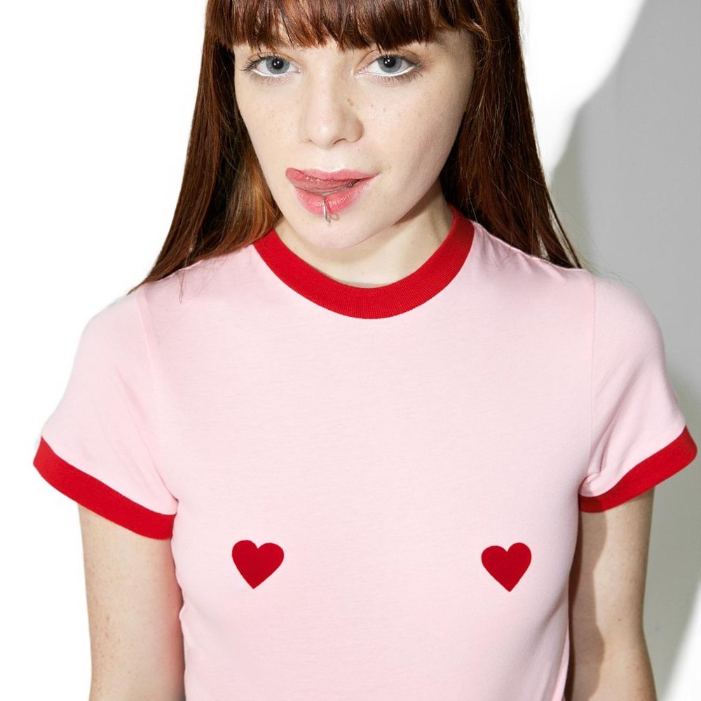 Lazy Oaf Flock Heart Tee